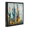 Stupell Industries Abstract Vibrant Cacti Silhouettes Framed Floater Canvas Wall Art